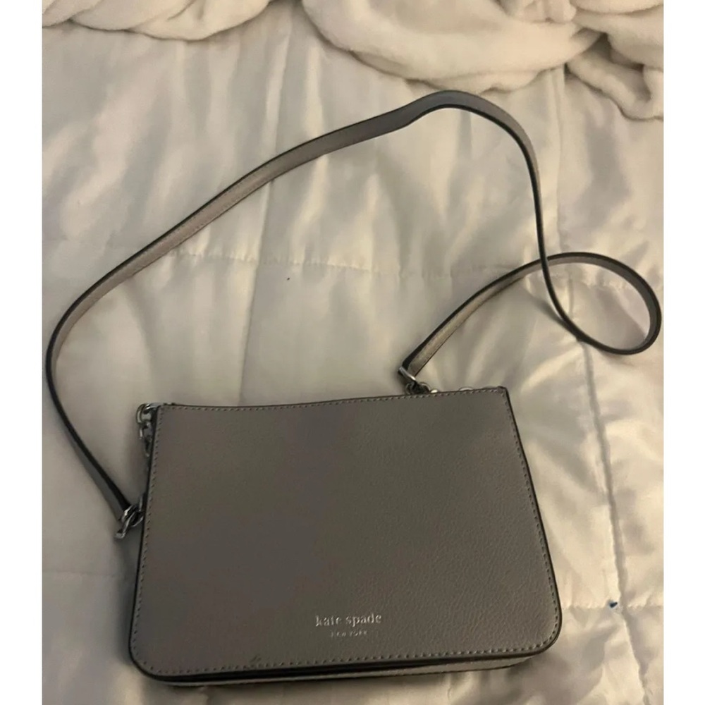Kate Spade Gray Minimalist Crossbody Bag